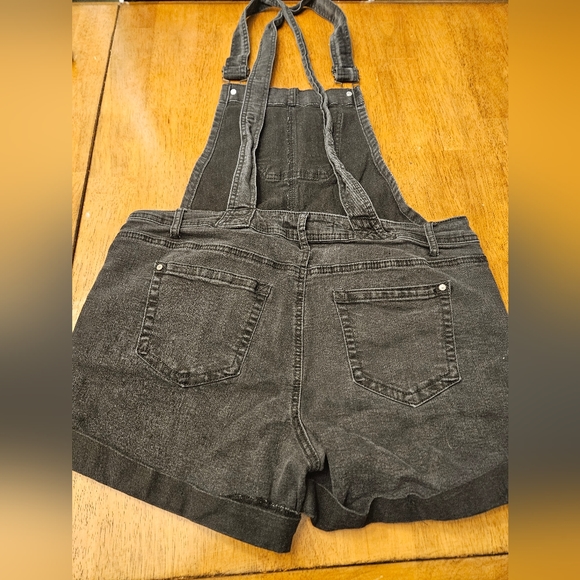 WallFlower Womens Black Shortalls Juniors XL - Picture 5 of 7